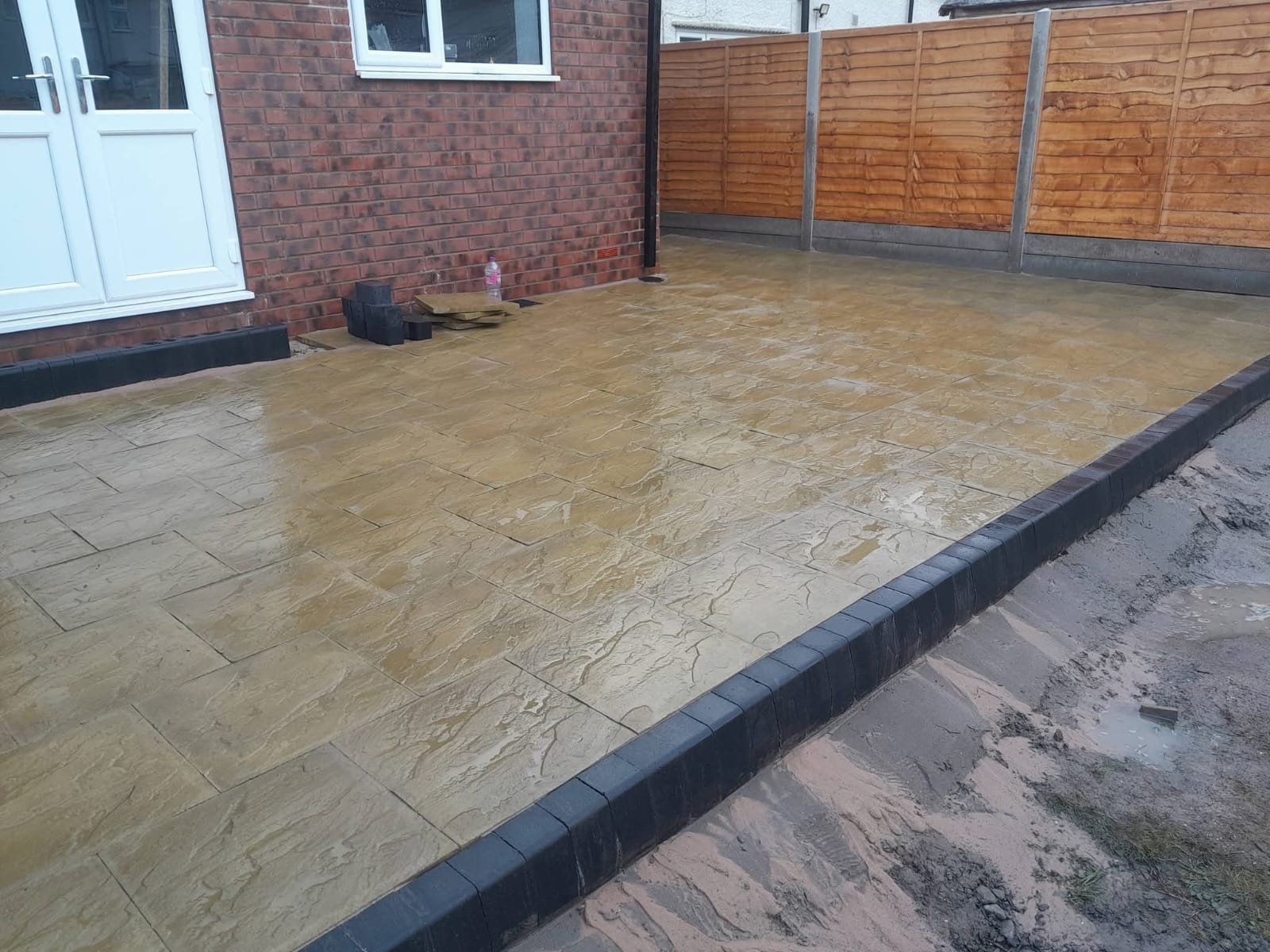 Driveway before transformation